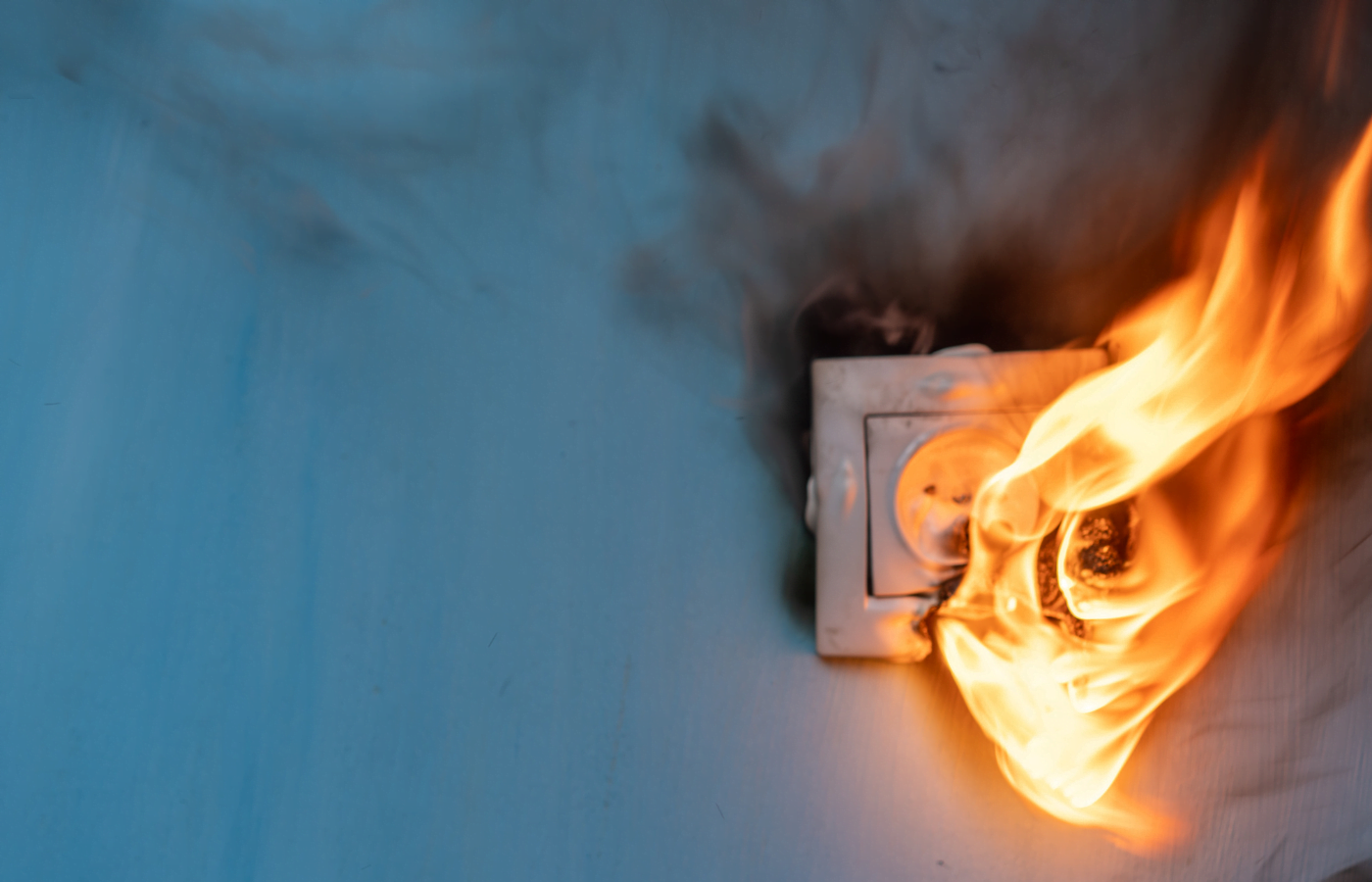Apartment fire is caused by electrical outlet faults Burnt and damaged electric plug socket from overload short circuit - Ocala VoltMasters Website Apartment fire is caused by electrical outlet faults Burnt and damaged electric plug socket from overload short circuit